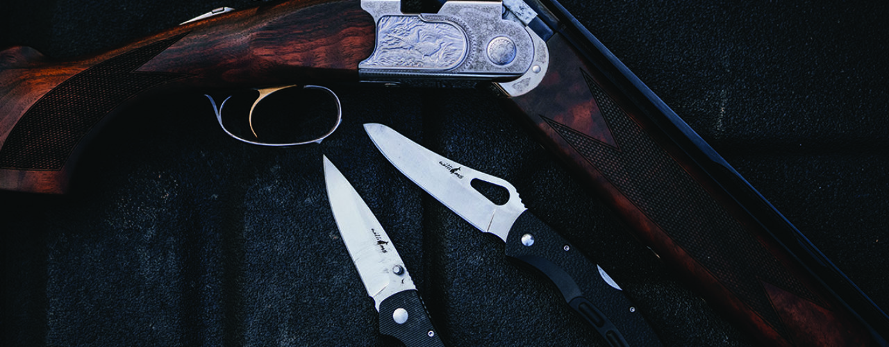 Closeup of Williams Knife Co knives.