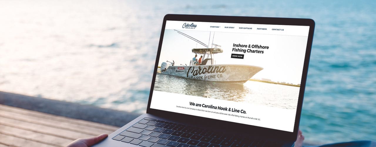 Preview of Carolina Hook & Line Co website.