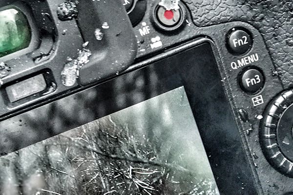 Closeup of camera