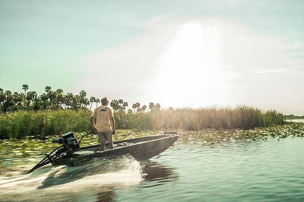 Man on a boat.