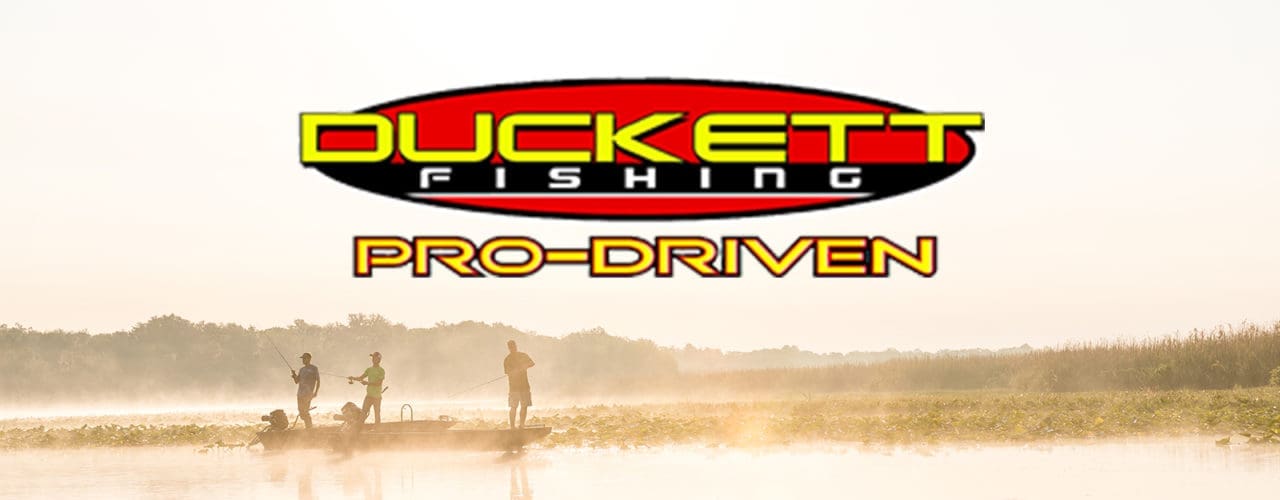 Duckett Fishing logo.