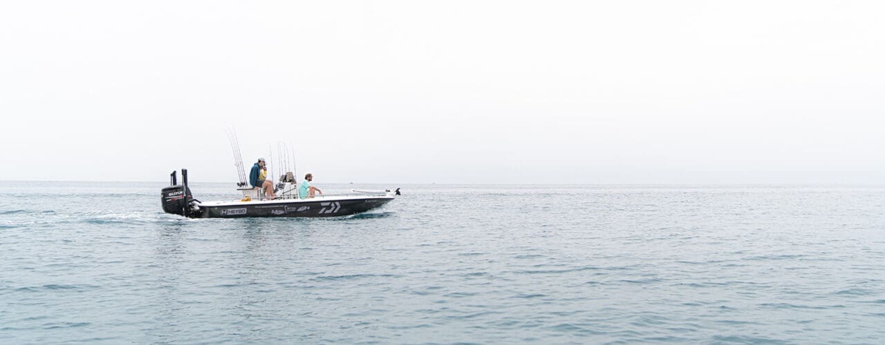 Boat out in the ocean